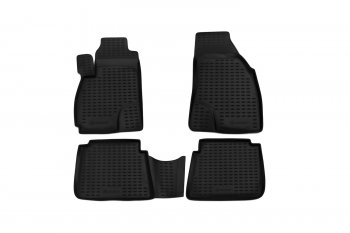 Коврики в салон Element (полиуретан) Hyundai Santa Fe SM (2000-2012) (Черные)