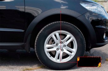 Расширитель арки RA (15 мм, передний правый) Hyundai Santa Fe  CM (2006-2009) дорестайлинг (Поверхность шагрень)