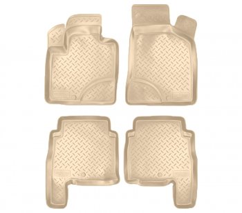 Коврики салона Norplast Unidec Hyundai Santa Fe  CM (2006-2009) дорестайлинг (Цвет: бежевый)