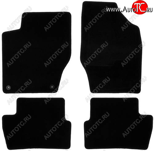 299 р. Текстильные коврики салона Klever Econom Hyundai Santa Fe CM рестайлинг (2009-2012) (Черные)  с доставкой в г. Майкоп