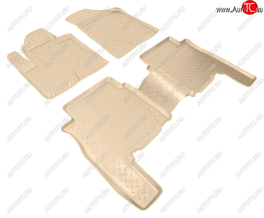 3 199 р. Коврики салона Norplast Unidec  Hyundai Santa Fe  CM (2009-2012) рестайлинг (Цвет: черный)  с доставкой в г. Майкоп