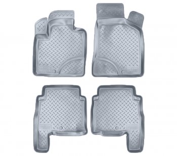 Коврики салона Norplast Unidec Hyundai Santa Fe  CM (2006-2009) дорестайлинг (Цвет: серый)