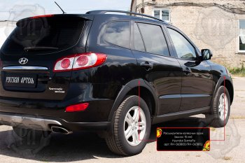 Расширители колесных арок RA (комплект, 4 шт.) Hyundai Santa Fe  CM (2009-2012) рестайлинг
