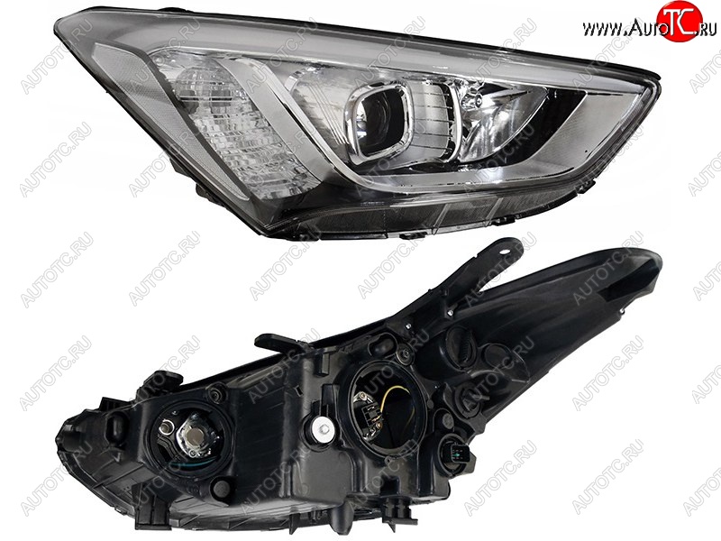13 999 р. Правая фара SAT Hyundai Santa Fe DM дорестайлинг (2012-2016)  с доставкой в г. Майкоп