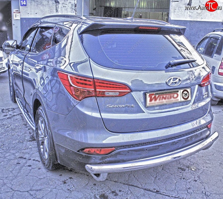 9 749 р. Защита заднего бампера WINBO (Ø60 мм, нержавейка) Hyundai Santa Fe DM (2012-2016) дорестайлинг с доставкой в г. Майкоп Увеличить фотографию 1 9 749 р. Защита заднего бампера WINBO (Ø60 мм, нержавейка) Hyundai Santa Fe DM (2012-2016) дорестайлинг с доставкой в г. Майкоп
