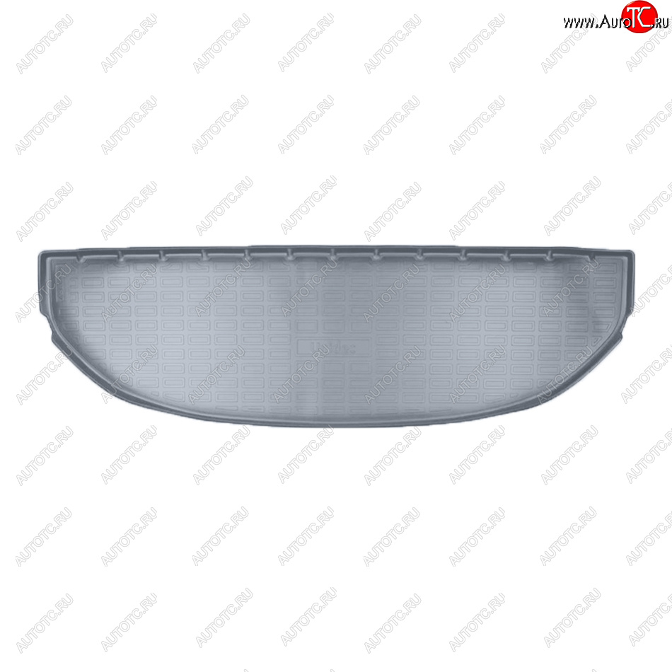 1 399 р. Коврик багажника Norplast Unidec (разложенный 3-й ряд, короткий)  Hyundai Santa Fe  TM (2020-2022) рестайлинг (Цвет: серый)  с доставкой в г. Майкоп