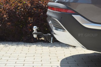 17 089 р. Фаркоп PT GROUP /съемный квадрат/ HYUNDAI Santa Fe 2021-2024/ KIA Sorento 2021-2024  Hyundai Santa Fe TM рестайлинг (2020-2022)  с доставкой в г. Майкоп. Увеличить фотографию 4