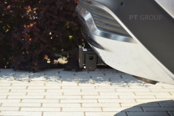 17 089 р. Фаркоп PT GROUP /съемный квадрат/ HYUNDAI Santa Fe 2021-2024/ KIA Sorento 2021-2024  Hyundai Santa Fe TM рестайлинг (2020-2022)  с доставкой в г. Майкоп. Увеличить фотографию 6