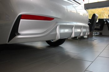 4 999 р. Накладка заднего бампера Автократ  Hyundai Solaris  HCR (2017-2020) седан дорестайлинг (Неокрашенная)  с доставкой в г. Майкоп. Увеличить фотографию 2