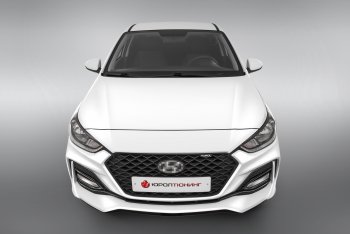18 199 р. Передний бампер Quant Romb  Hyundai Solaris  HCR (2017-2022) седан дорестайлинг, седан рестайлинг (Комплектация Комфорт, Неокрашенный)  с доставкой в г. Майкоп. Увеличить фотографию 3