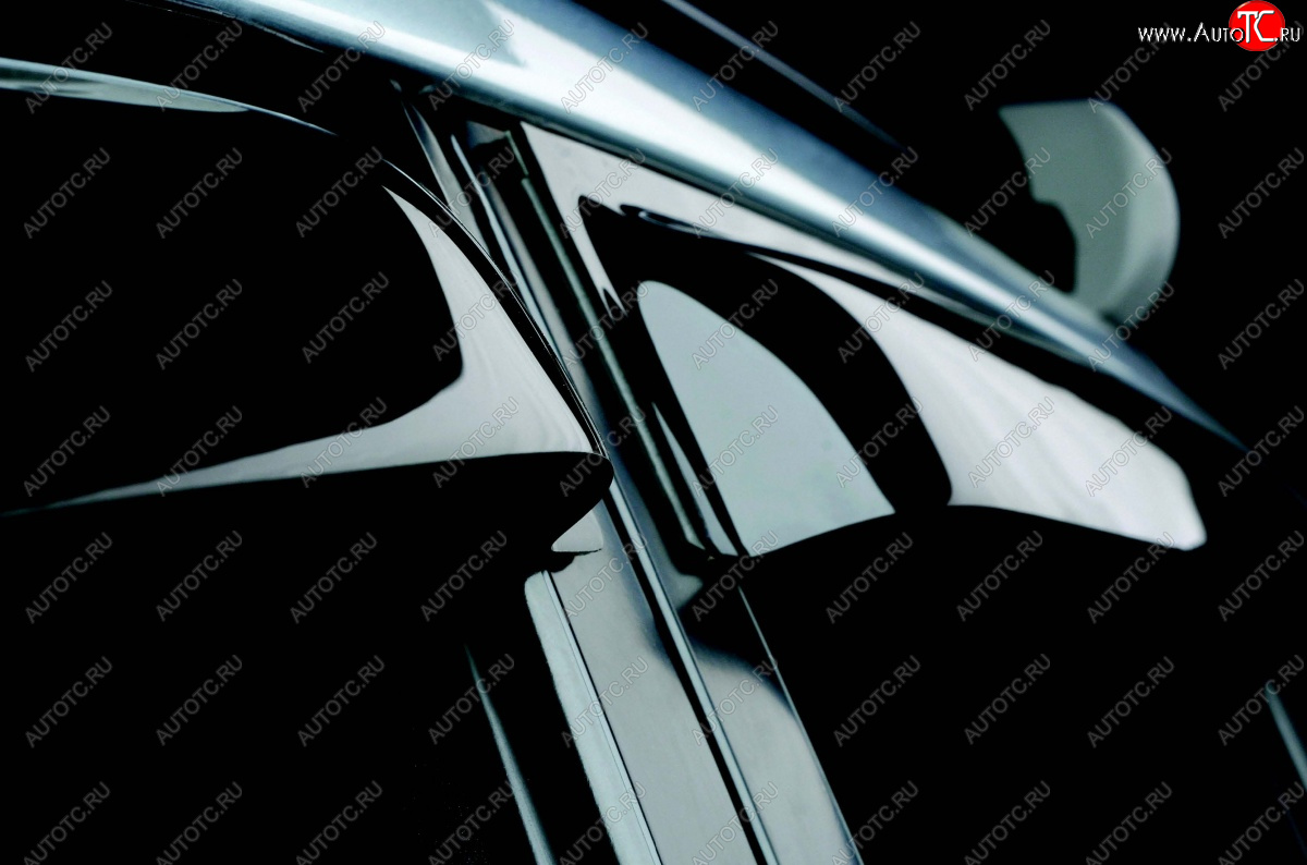 3 199 р. Дефлектора окон SIM Hyundai Solaris HCR седан дорестайлинг (2017-2020)  с доставкой в г. Майкоп