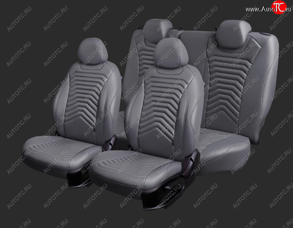 25 999 р. Чехлы для сидений Lord Autofashion Байрон ПРЕЗИДЕНТ (экокожа, спинка 60/40, 3 Г0образных подголовника)  Hyundai Solaris  HCR (2017-2022) седан дорестайлинг, седан рестайлинг (Серый, вставка серая, строчка серая)  с доставкой в г. Майкоп