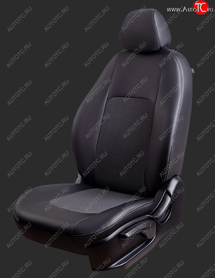 5 899 р. Чехлы для сидений Lord Autofashion Турин (экокожа/жаккард, спинка 60/40, 3 Г-образных подголовника)  Hyundai Solaris  HCR (2017-2022) седан дорестайлинг, седан рестайлинг (Черный, вставка жаккард Тома Серый)  с доставкой в г. Майкоп
