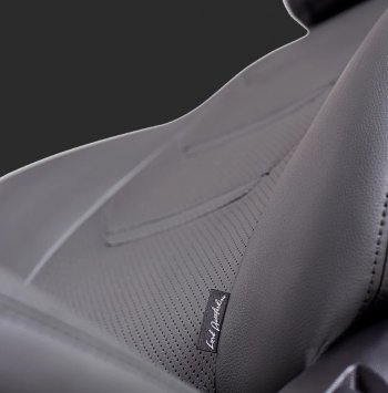 7 399 р. Чехлы для сидений Lord Autofashion Турин 2 (экокожа, спинка 60/40, 3 Г-образных подголовника)  Hyundai Solaris  HCR (2017-2022) седан дорестайлинг, седан рестайлинг (Серый, вставка серая и серая, строчка серая)  с доставкой в г. Майкоп. Увеличить фотографию 2