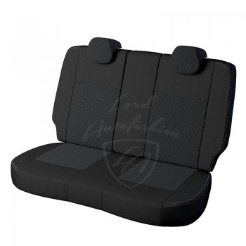 4 699 р. Чехлы для сидений Lord Autofashion Турин (жаккард, раздельная спинка) Hyundai Solaris RBr хэтчбэк дорестайлинг (2010-2014) (Черный, вставка Вега)  с доставкой в г. Майкоп. Увеличить фотографию 2