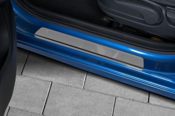 Пороги накладки Russtal Hyundai Solaris RBr хэтчбэк дорестайлинг (2010-2014)