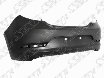 Бампер задний SAT Hyundai Solaris  RBr (2014-2017) хэтчбэк рестайлинг