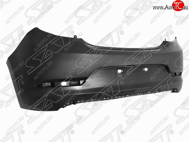 9 799 р. Бампер задний SAT  Hyundai Solaris  RBr (2014-2017) хэтчбэк рестайлинг (Неокрашенный)  с доставкой в г. Майкоп