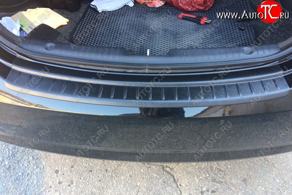 679 р. Защитная накладка заднего бампера Тюн-Авто Hyundai Solaris RBr седан рестайлинг (2014-2017)  с доставкой в г. Майкоп