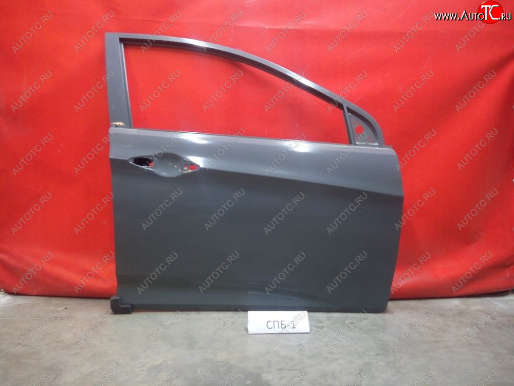 55 899 р. Правая дверь передняя Original Hyundai Solaris RBr седан дорестайлинг (2010-2014) (Неокрашенная)  с доставкой в г. Майкоп