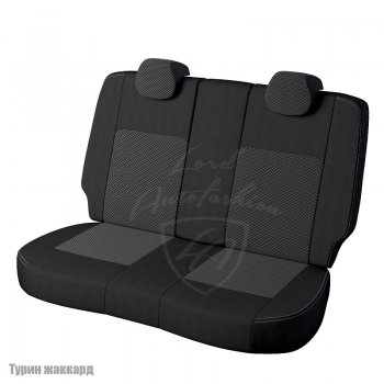 4 899 р. Чехлы для сидений Lord Autofashion Турин (жаккард, раздельная спинка)  Hyundai Solaris  RBr (2010-2017) седан дорестайлинг, седан рестайлинг (Черный, вставка Люкс-77)  с доставкой в г. Майкоп. Увеличить фотографию 2
