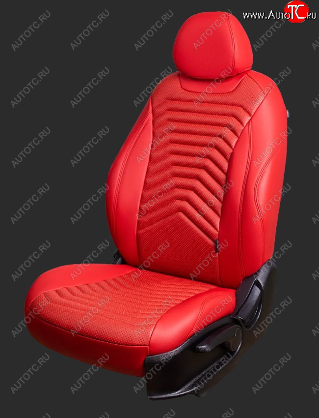 25 999 р. Чехлы для сидений Lord Autofashion Байрон ПРЕЗИДЕНТ (экокожа, спинка 60/40, 2 Г-образных подголовника)  Hyundai Solaris  RBr (2010-2017) седан дорестайлинг, седан рестайлинг (Красный, вставка красная, строчка красная)  с доставкой в г. Майкоп