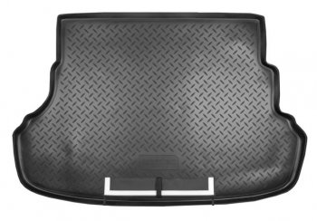 Коврик в багажник Norplast Unidec Hyundai Solaris  RBr (2010-2017) седан дорестайлинг, седан рестайлинг (Черный с фартуком)