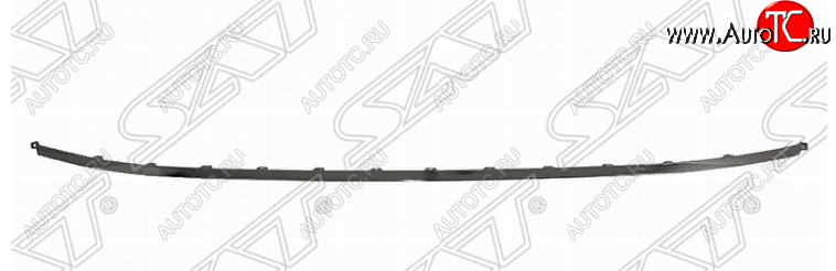 2 799 р. Молдинг на передний бампер для SAT Hyundai Sonata DN8 (2019-2022) (хром)  с доставкой в г. Майкоп