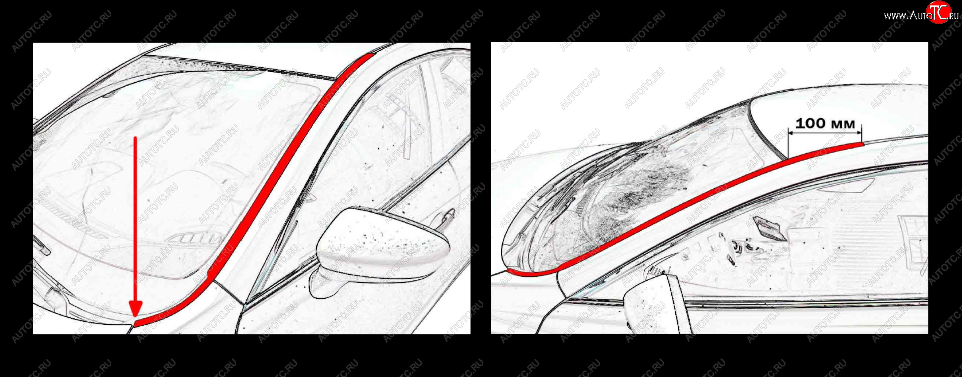 1 699 р. Водостоки лобового стекла Стрелка 11 Hyundai Sonata EF рестайлинг ТагАЗ (2001-2013)  с доставкой в г. Майкоп