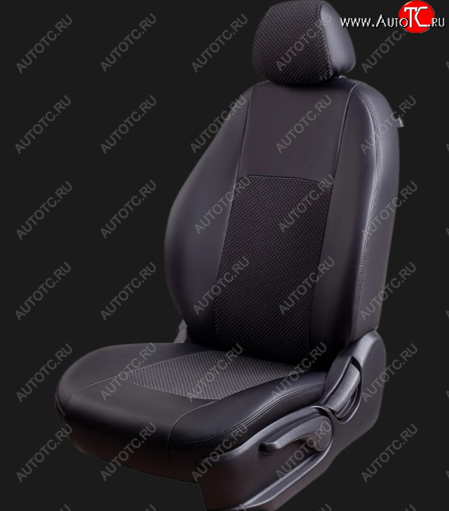 5 899 р. Чехлы для сидений Lord Autofashion Турин (экокожа/жаккард, спинка 40/60, 2 П- и 1 Г-образных подголовника)  Hyundai Sonata  EF (2001-2013) рестайлинг ТагАЗ (Черный, вставка жаккард Черный Эльбрус)  с доставкой в г. Майкоп