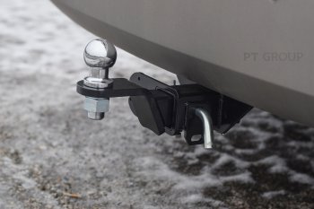16 399 р. Фаркоп Petroil Tuning (съемный квадрат) Hyundai Starex/Grand Starex/H1 TQ рестайлинг (2014-2018)  с доставкой в г. Майкоп. Увеличить фотографию 2