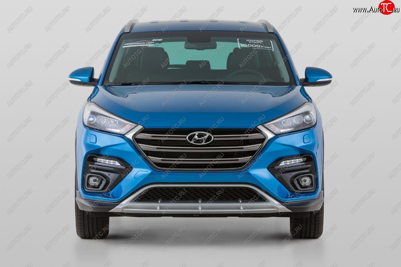 18 199 р. Передний бампер YT  Hyundai Tucson  TL (2015-2018) дорестайлинг (Неокрашенный)  с доставкой в г. Майкоп
