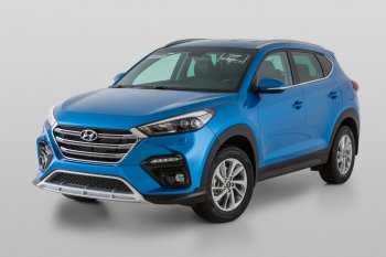 18 199 р. Передний бампер YT  Hyundai Tucson  TL (2015-2018) дорестайлинг (Неокрашенный)  с доставкой в г. Майкоп. Увеличить фотографию 3