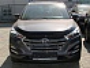 3 299 р. Дефлектор капота SIM Hyundai Tucson TL дорестайлинг (2015-2018)  с доставкой в г. Майкоп. Увеличить фотографию 2
