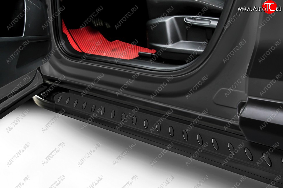 17 399 р. Порожки для ног Slitkoff Prestige Hyundai Tucson TL рестайлинг (2018-2021) (Black)  с доставкой в г. Майкоп