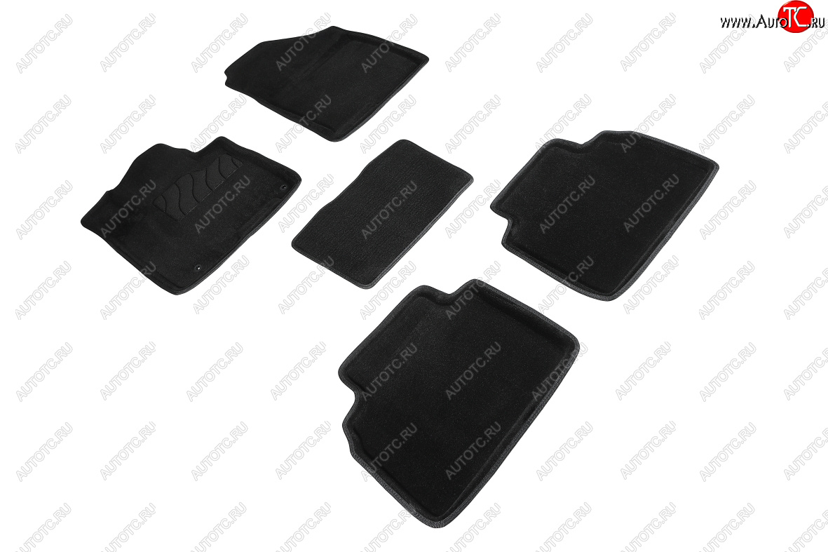 5 699 р. Коврики в салон SEINTEX 3D ВОРС (комплект)  Hyundai Tucson  NX4 (2020-2022) (Цвет: черный)  с доставкой в г. Майкоп