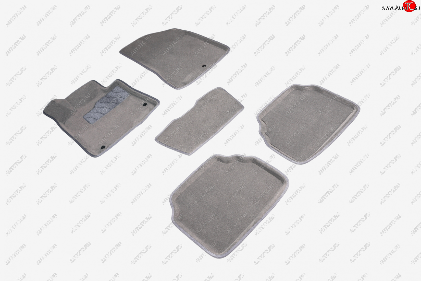 7 649 р. Коврики в салон SEINTEX 3D ВОРС (серые, комплект)  Hyundai Tucson  NX4 (2020-2022) (Цвет: серый)  с доставкой в г. Майкоп