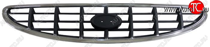 1 359 р. Решётка радиатора SAT Hyundai Accent 2 LC седан дорестайлинг (ТагАЗ) (1999-2012) (Неокрашенная)  с доставкой в г. Майкоп