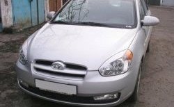 1 649 р. Реснички на фары CT v1 Hyundai Accent 3 MC хэтчбек (2005-2011) (Неокрашенные)  с доставкой в г. Майкоп. Увеличить фотографию 3