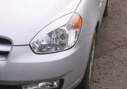 Реснички на фары CT v1 Hyundai Accent 3 MC хэтчбек (2005-2011)