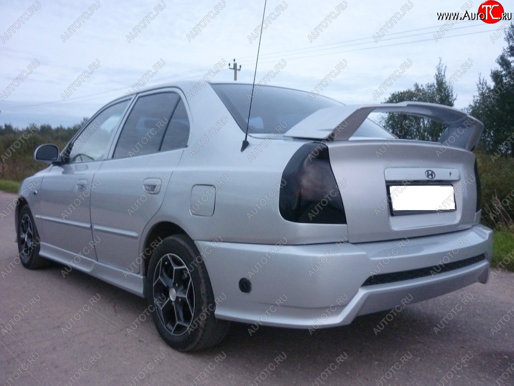 5 499 р. Спойлер GALANT STYLE Hyundai Accent 2 LC седан дорестайлинг (ТагАЗ) (1999-2012) (Неокрашенный)  с доставкой в г. Майкоп