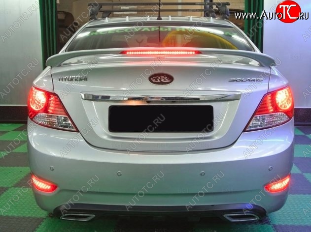 4 849 р. Спойлер MC (05-10) Mobis-style Hyundai Solaris RBr седан дорестайлинг (2010-2014) (Неокрашенный)  с доставкой в г. Майкоп