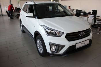 5 649 р. Накладка на передний бампер АвтоКрат  Hyundai Creta  GS (2015-2021) дорестайлинг, рестайлинг (Неокрашенная)  с доставкой в г. Майкоп. Увеличить фотографию 3