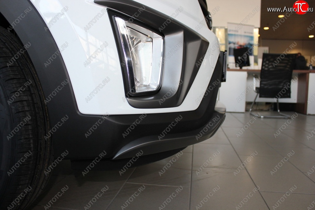 2 269 р. Накладки на ПТФ АвтоКрат Hyundai Creta GS дорестайлинг (2015-2019) (Неокрашенные)  с доставкой в г. Майкоп