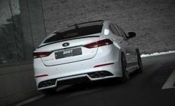5 999 р. Накладка на задний бампер AD Zest Style Hyundai Elantra AD дорестайлинг (2016-2019) (Неокрашенная)  с доставкой в г. Майкоп. Увеличить фотографию 2