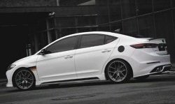 5 999 р. Накладка на задний бампер AD Zest Style Hyundai Elantra AD дорестайлинг (2016-2019) (Неокрашенная)  с доставкой в г. Майкоп. Увеличить фотографию 3