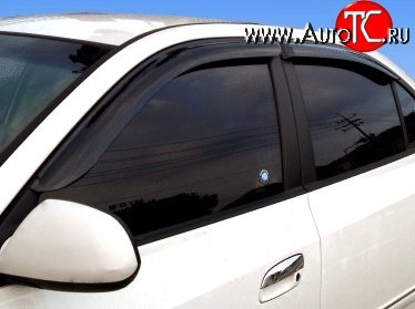 1 934 р. Дефлекторы окон (ветровики) Novline 4 шт Hyundai Elantra HD (2006-2011)  с доставкой в г. Майкоп
