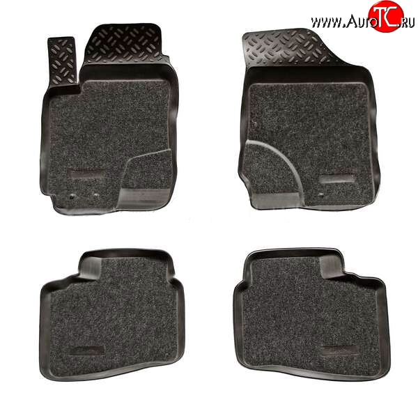 3 399 р. Комплект ковриков в салон Aileron 4 шт. (полиуретан, покрытие Soft) Hyundai Elantra HD (2006-2011)  с доставкой в г. Майкоп