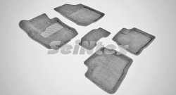 Износостойкие коврики в салон 3D HYUNDAI ELANTRA серые (компл) Hyundai Elantra  HD (2006-2011)