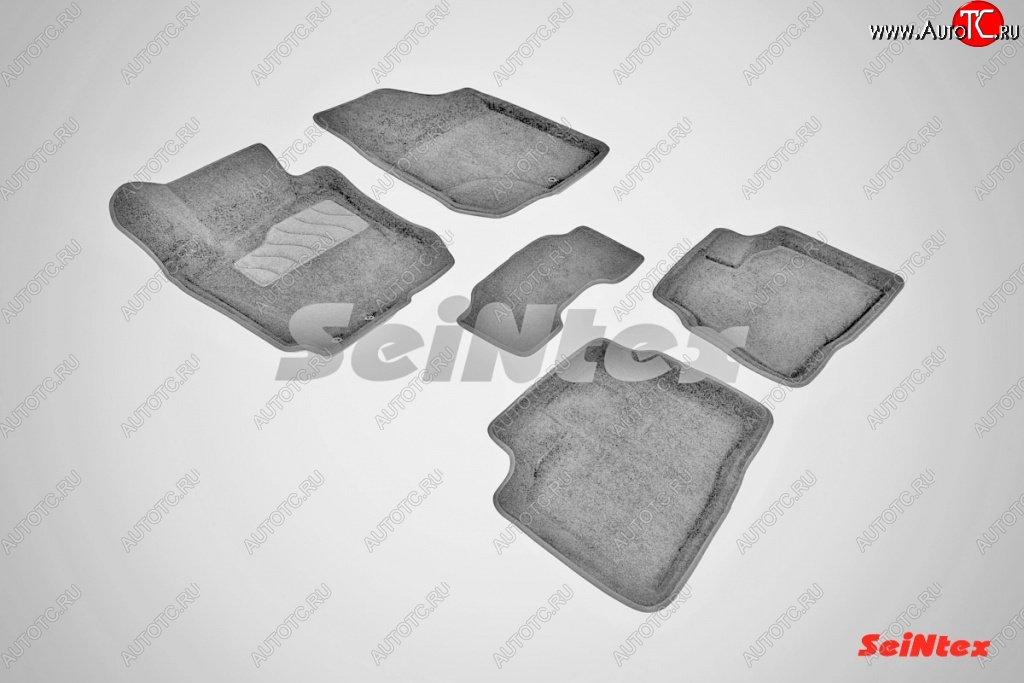 7 399 р. Износостойкие коврики в салон 3D HYUNDAI ELANTRA серые (компл) Hyundai Elantra HD (2006-2011)  с доставкой в г. Майкоп